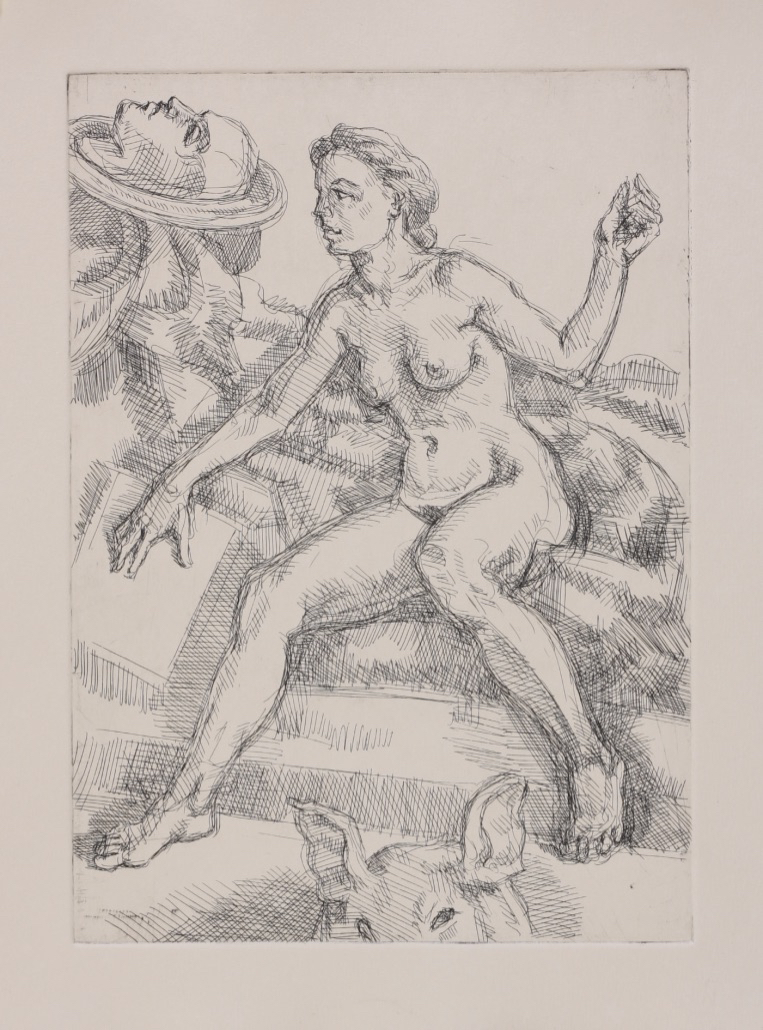 Sibyl; etching, 25 x 16 cm, 2014
